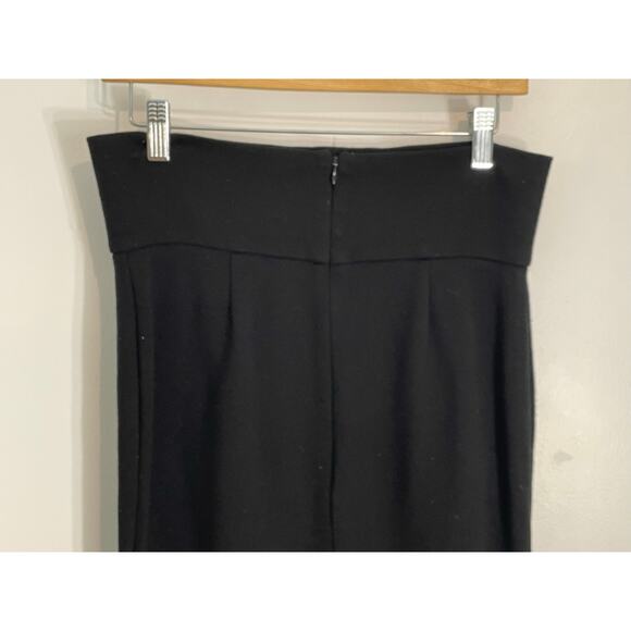 Dolce & Gabbana Pencil Skirt Size 30 Black Stretch Knit Minimalist Office Preppy - Picture 4 of 12